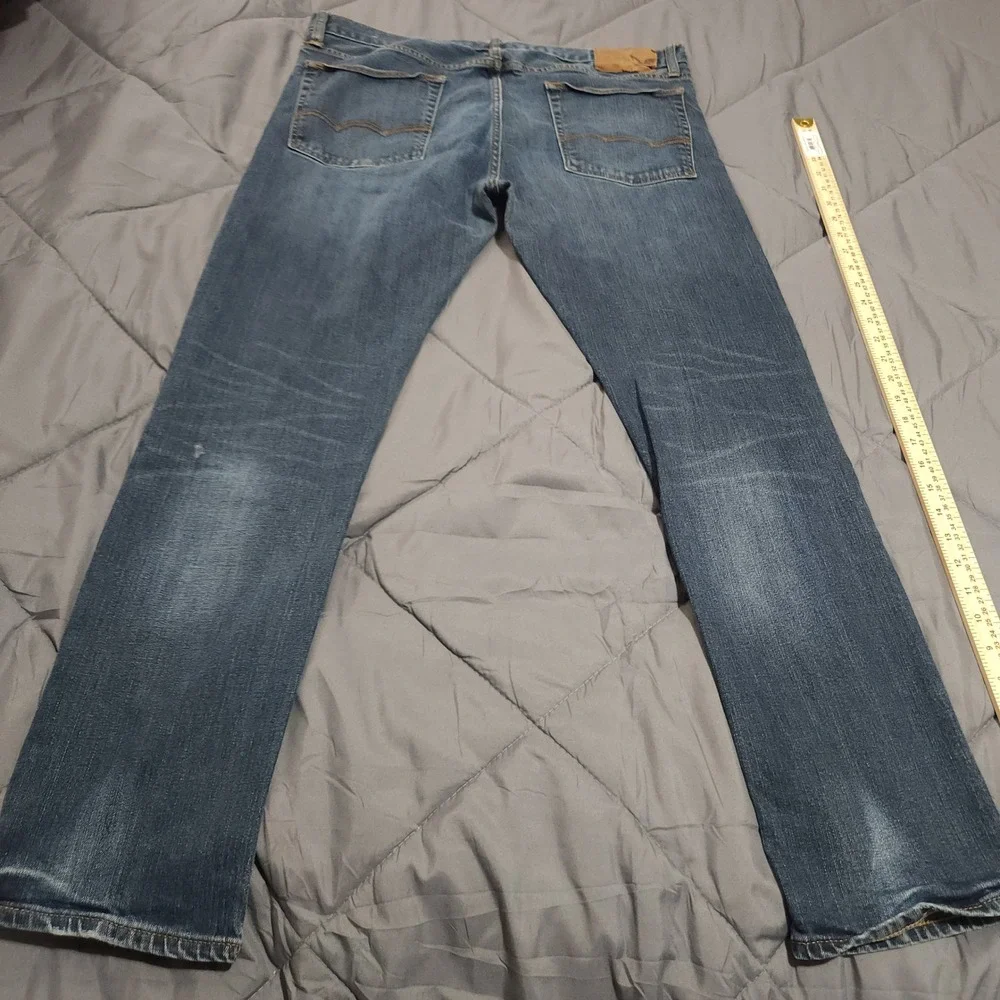 American Eagle Outfitters Slim Fit Jeans Mens 36x32 Blue Medium Wash Denim